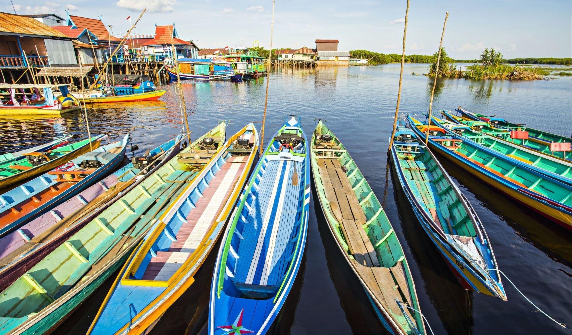 Online bestellen: Bouwsteen 6 dagen Groen Kalimantan - Bamboe raft, bergen, jungle en orang oetans