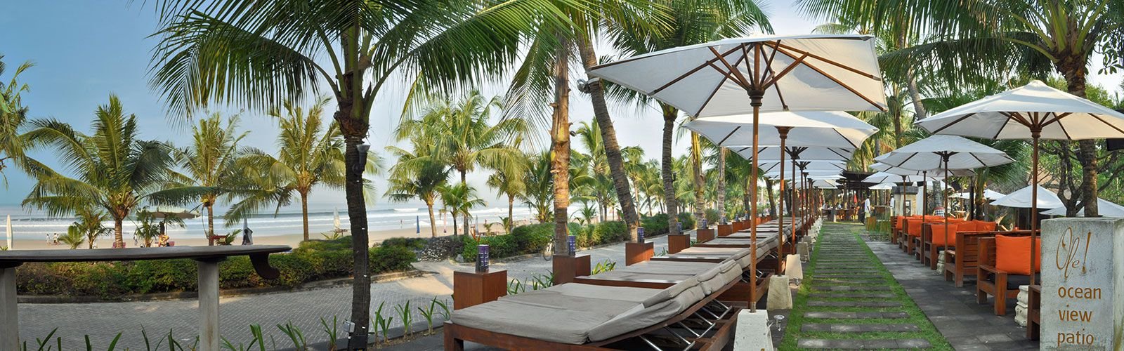 Legian beach hotel, beachfront